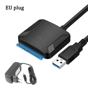 USB 3.0 to SATA Adapter Cable for 3.5/2.5 Inch SSD HDD SATA III Hard Drive Disk Converter